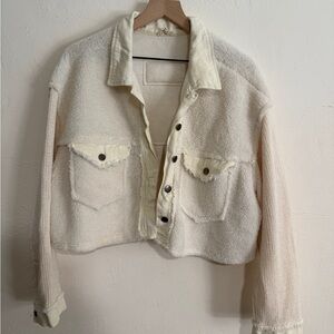 POL Cream Teddy Jacket